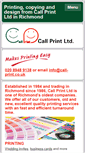 Mobile Screenshot of call-print.co.uk